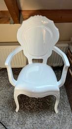 Kunsstof stoel “barok” wit., Ophalen of Verzenden