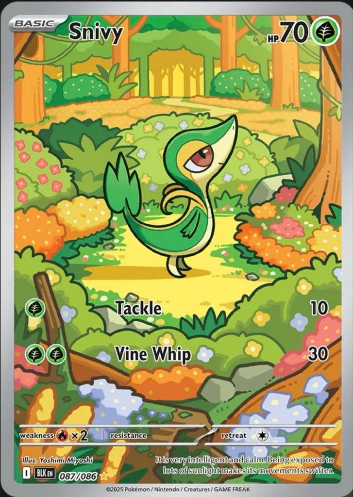 Snivy Pokemon Kaart - 087/086, Ophalen of Verzenden, Zo goed als nieuw, Losse kaart