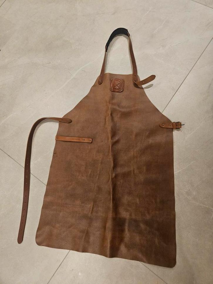 Leren BBQ Schort - Witloft, Kleding | Dames, Overige Dameskleding, Zo goed als nieuw, Ophalen of Verzenden