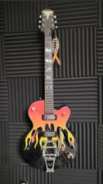 Flamekat Epiphone met Bigsby - 1999, Muziek en Instrumenten, Snaarinstrumenten | Gitaren | Elektrisch, Ophalen, Zo goed als nieuw