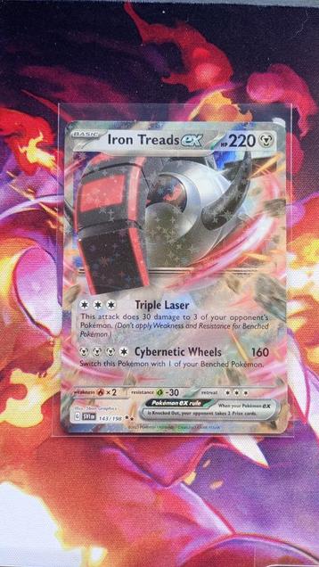 Iron Treads ex 143/198 - scarlet and violet - pokemon kaart beschikbaar voor biedingen