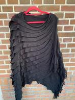 Cape, Poncho, Mantel, Zwart, Maat L / XL, Kleding | Dames, Ophalen of Verzenden, Zo goed als nieuw, Maat 46/48 (XL) of groter