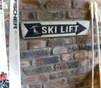 Handgeschilderd houten Après Ski bord / Ski Lift / winter, Ophalen of Verzenden, Nieuw