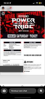 Defqon 1 ticket Saturday, Tickets en Kaartjes, Evenementen en Festivals, Eén persoon