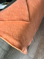 Mooie zalmkleurige vintage wollen deken, Ophalen of Verzenden, Gebruikt