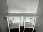 Set van 2 witte nachtkastjes, Ophalen, Gebruikt, Minder dan 45 cm, Minder dan 55 cm