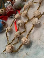 #kerst antieke kralenketting quirlander honeycomb, Diversen, Kerst, Gebruikt, T, Ophalen of Verzenden, N