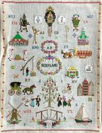 Borduurwerk, zijde, Nederland, groot, vintage, Ophalen, Gebruikt, Handborduren, Overige typen