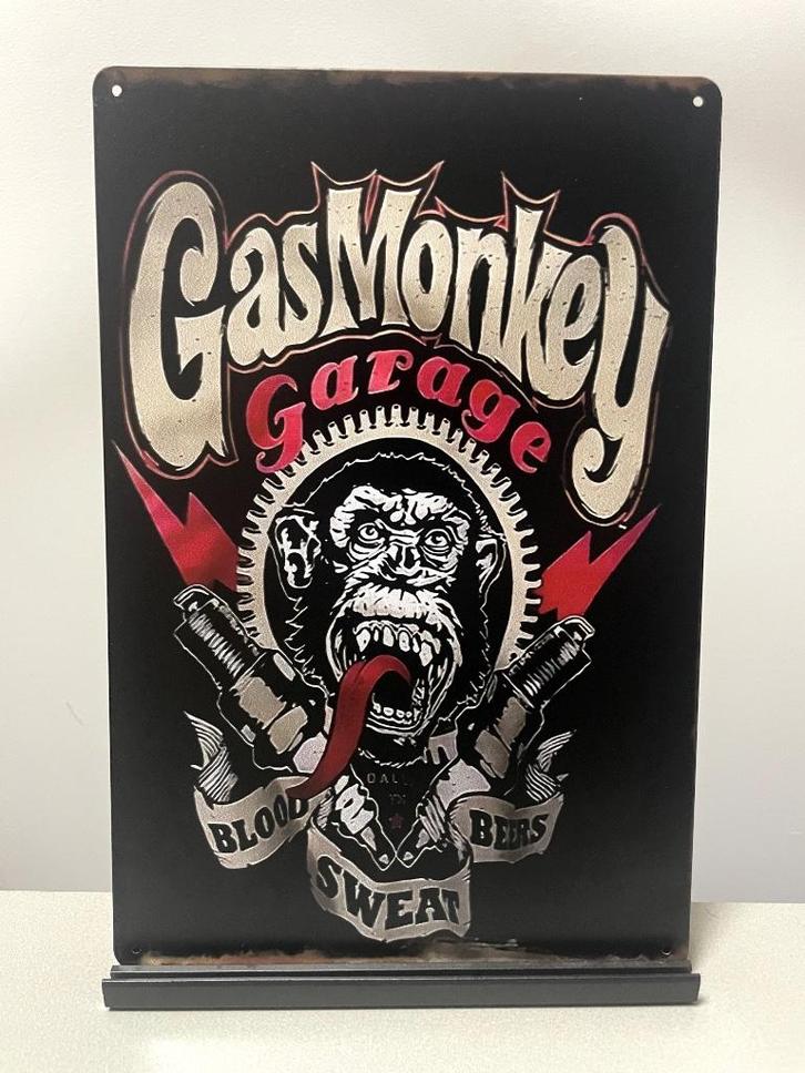 Gas Monkey Garage reclamebord, Verzamelen, Merken en Reclamevoorwerpen, Nieuw, Reclamebord, Ophalen of Verzenden
