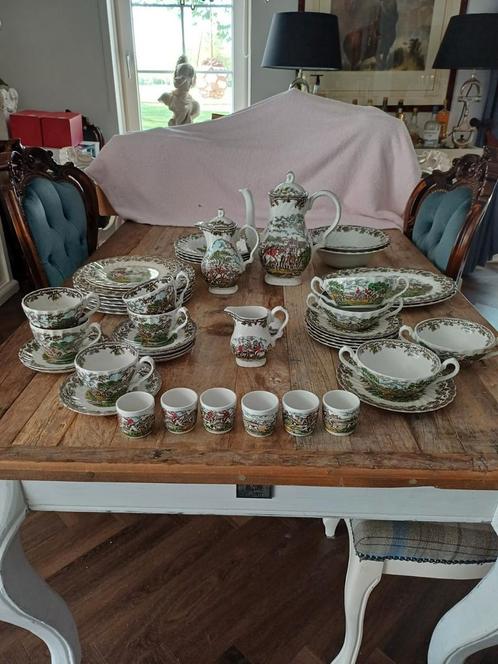 Antiek Engels servies van Myotts country life, Antiek en Kunst, Antiek | Servies compleet, Ophalen