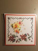 Kaartje hobbydots sparkles gele bloemen, Ophalen of Verzenden, Nieuw, Overige thema's