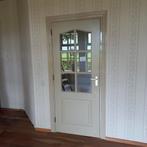 4 zware hardhouten stompe paneeldeuren met en zonder glas., Ophalen, Gebruikt, 80 tot 100 cm, Binnendeur