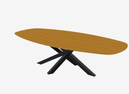 Massief eiken tafel Deens ovaal zonder noesten op maat., Huis en Inrichting, Tafels | Bijzettafels, Nieuw, Ovaal, Hout, Ophalen of Verzenden