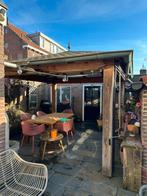 Eikenhouten overkapping met leisteen dak en koperen goot, Ophalen, 250 tot 500 cm, Overige typen, Zonder ramen