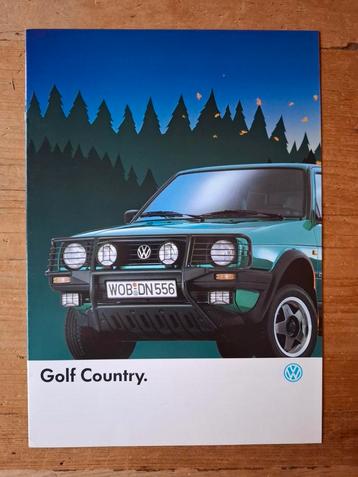 Volkswagen Golf Country brochure - 1990 beschikbaar voor biedingen