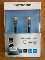 Satelliet coaxkabel male–male 1,5 meter Ultra HD4K, Eu, Eu, Nieuw, Ophalen of Verzenden