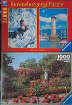 Puzzels 3x1000 stukjes, Ophalen of Verzenden, Minder dan 500 stukjes, Zo goed als nieuw