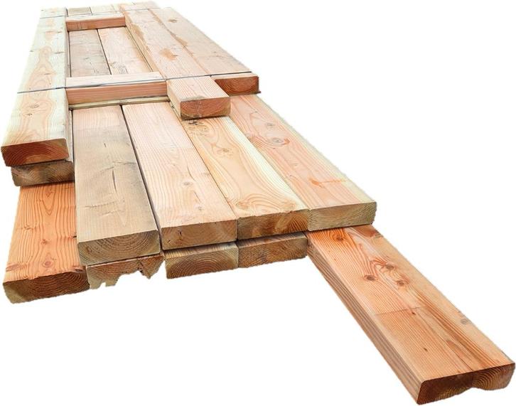 Douglas balken geschaafd Afmeting: 6.5x19.5 cm - nr: TB6, Tuin en Terras, Palen, Balken en Planken, Nieuw, Balken, 250 cm of meer