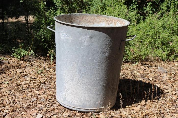 Brocante - Decoratief zink voor in de tuin!, Tuin en Terras, Tuinwanddecoratie, Gebruikt, Ophalen of Verzenden