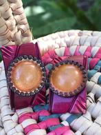 Oorclips -Oorbellen jaren 80 - vintage - kunststof, Sieraden, Tassen en Uiterlijk, Oorbellen, Ophalen of Verzenden, Zo goed als nieuw