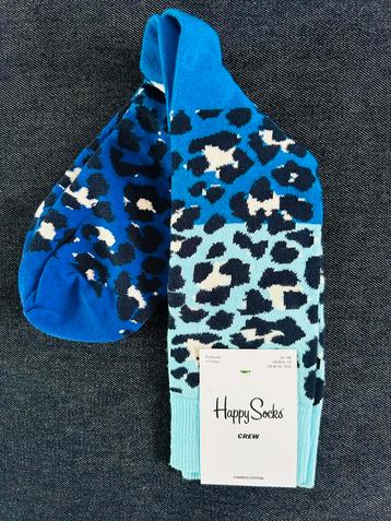 Nieuwe Happy Socks Crew Combed Cotton Maat 41-46 Blauw beschikbaar voor biedingen