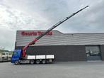 MAN TGX 33.560 8X4 TRIDEM + HMF 4020-K8 KRAAN/KRAN/CRANE/GRU, Auto's, Vrachtwagens, Automaat, Euro 6, Blauw, MAN