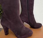 Paarse Suède laarzen maat 37 [DMv], Hoge laarzen, Overige kleuren, Ophalen of Verzenden, Zo goed als nieuw