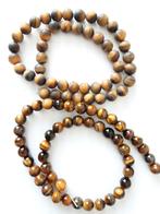 Nieuwe TIJGEROOG NATUURSTEEN kralen, Ophalen of Verzenden, Nieuw, Kraal