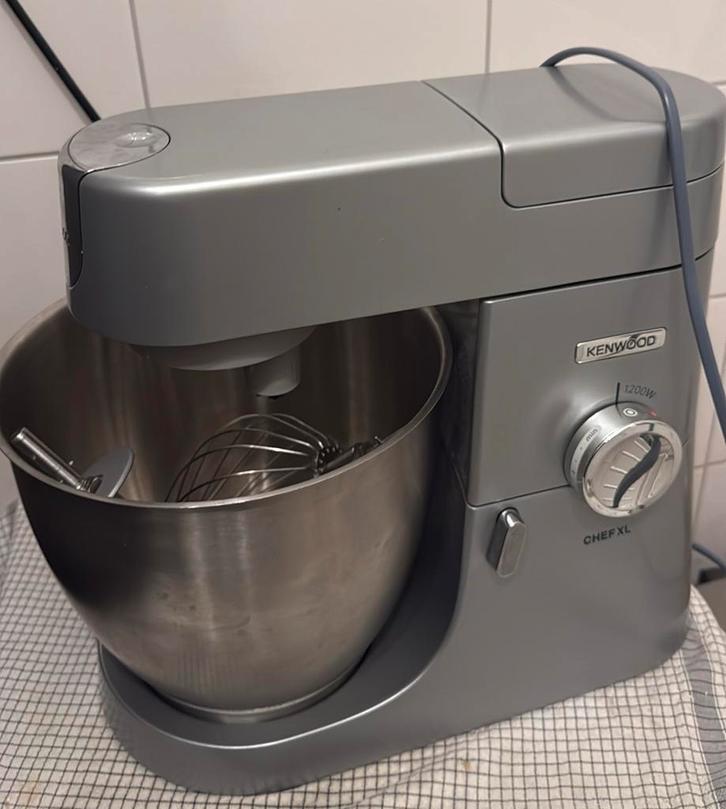 KENWOOD KVL4110S CHEF XL Food Processor Gray, Witgoed en Apparatuur, Keukenmixers, Zo goed als nieuw, 4 liter of meer, 3 snelheden of meer