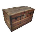 Antiek Houten Portugese Koffer Dekenkist Kist Vintage, Ophalen of Verzenden