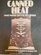 Paginagrote A3 advertentie CANNED HEAT One More release, Ophalen of Verzenden