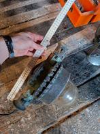 Groene kleine mijnlamp uit Limburgse mijnen, Ophalen of Verzenden, Gebruikt, Metaal, Minder dan 50 cm