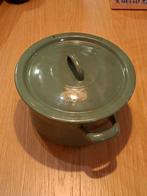 Groene BK Vintage Emaille Kookpan - Nieuw, Ophalen of Verzenden, Nieuw, Overige materialen, Kookpan of Snelkookpan