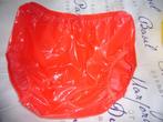 Plastic broek nieuw in verpakking, Verzenden, Rood, Slip