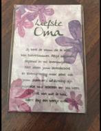Spreuk liefste oma, Ophalen of Verzenden, Nieuw