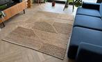 Handgeweven linnen vloerkleed – 170 x 230 cm, Huis en Inrichting, Ophalen, Beige, 150 tot 200 cm, 200 cm of meer