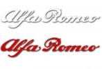 Alfa romeo stickers beschikbaar in zwart, wit en rood, Verzenden, Nieuw, Auto of Motor