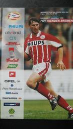 Programmaboekje PSV-Werder Bremen UEFA cup 95, Ophalen of Verzenden, Nieuw, PSV, Boek of Tijdschrift