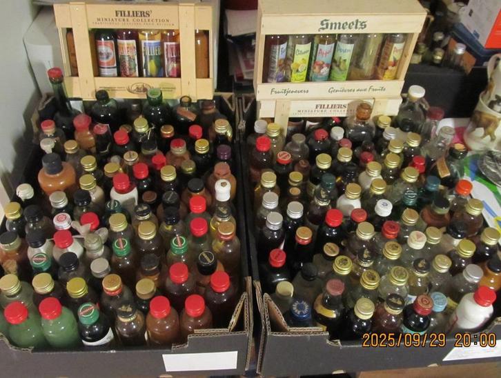 jenever miniatuurflesjes jenever  275 flesjes, Verzamelen, Complete verzamelingen en Collecties, Ophalen of Verzenden