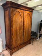 Antieke Mahonie Houten Kledingskast - Vintage Stijl, Antiek en Kunst, Antiek | Meubels | Kasten, Ophalen of Verzenden