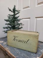 Twee antieke schuifdeksel kistjes Vermicel en Pruimen., Ophalen of Verzenden