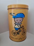 Sinterklaas blik Zwarte Piet ging uit fietsen, Verzamelen, Blikken, Ophalen of Verzenden, Gebruikt, Overige