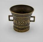 19 de eeuw bronzen apotheker vijzel  zonder stamper, Ophalen of Verzenden, Brons