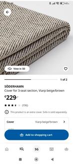 hoes voor Ikea Södehamn 3-zits/1-zits/hoekbank/2armleuningen, Ophalen of Verzenden, Minder dan 10 m²
