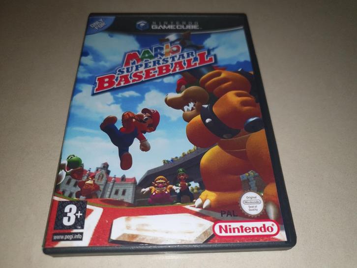 Mario Superstar Baseball Gamecube GC Game Case, Spelcomputers en Games, Games | Nintendo GameCube, Zo goed als nieuw, Verzenden