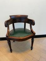 Antieke bureaustoel met groen lederen zitting, Ophalen