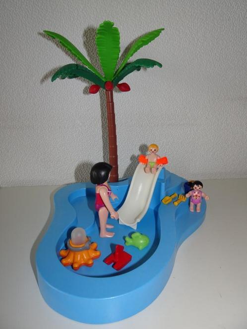 Playmobil  kinderbad met glijbaan (6673), Kinderen en Baby's, Speelgoed | Playmobil, Gebruikt, Complete set, Ophalen