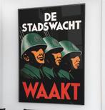 KNIL de Stadswacht Propaganda Poster Nederlands Indie, Ophalen of Verzenden, Nederland, Foto of Poster
