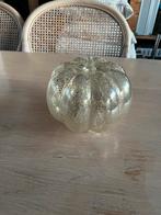 Te koop: glazen zilverkleurige pompoen met lichtjes erin, Ophalen of Verzenden, Nieuw