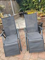 2 Livarno Home Tuinstoelen - Inklapbaar & Verstelbaar, Tuin en Terras, Tuinstoelen, Ophalen of Verzenden, Gebruikt, Aluminium